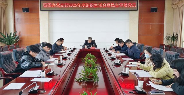 胡晓明参加区委办党支部2025年度组织生活会