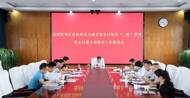 西湖管理区高标准农田建设暨农村集体“三资”管理突出问题专项整治工作推进会召开